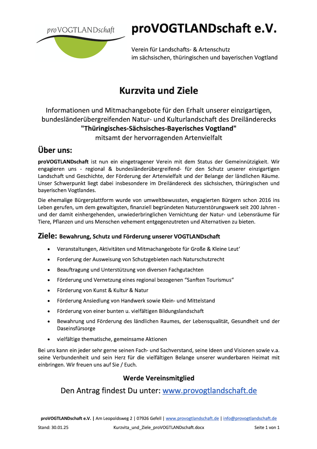 proVLS VITA und Ziele