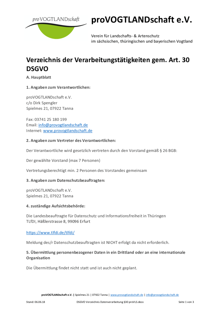 thumbnail of DSGVO Verzeichnis Datenverarbeitung §30 proVLS