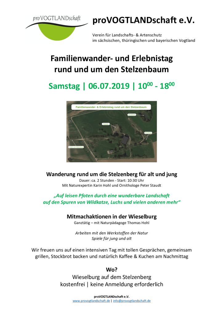 Einladung Aushang Familienwandertag 06.07.2019