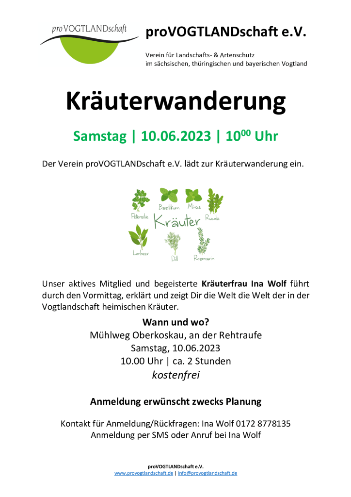 thumbnail of Einladung Aushang Kräuterwanderung 10.06.2023