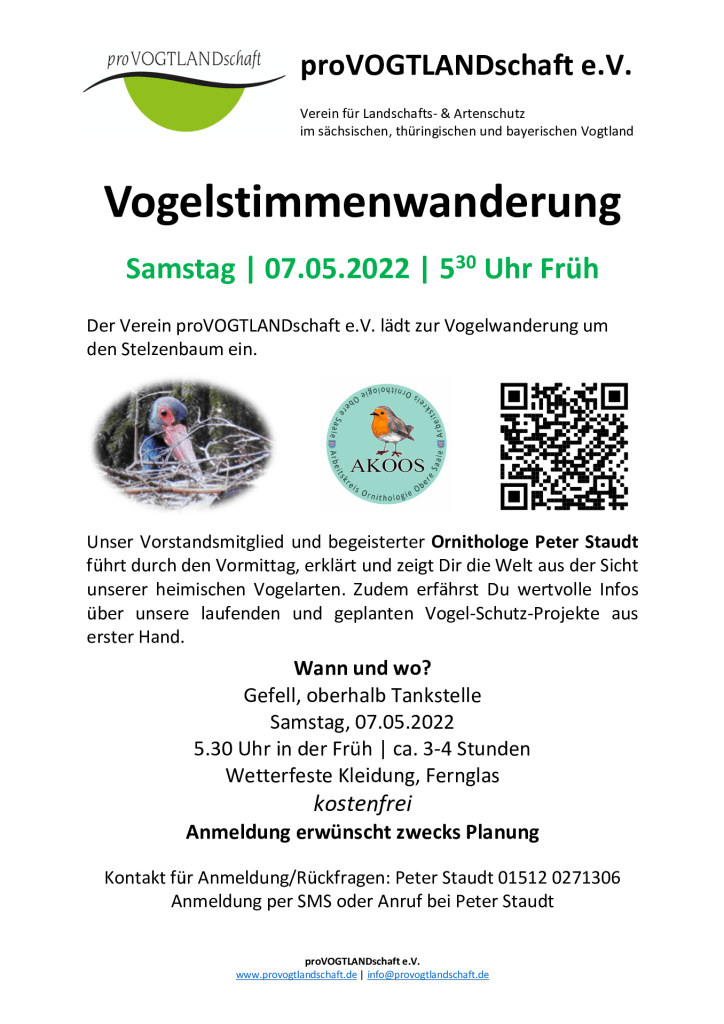 Vogelstimmenwanderung 07.05.2022