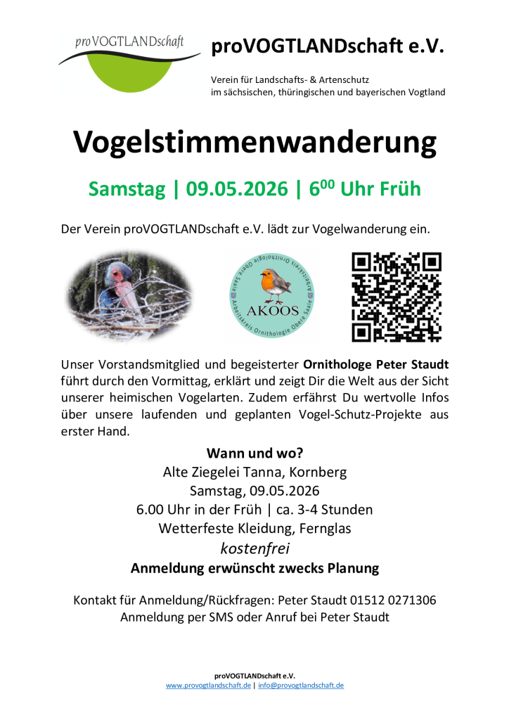 Vogelstimmenwanderung 09.05.2026